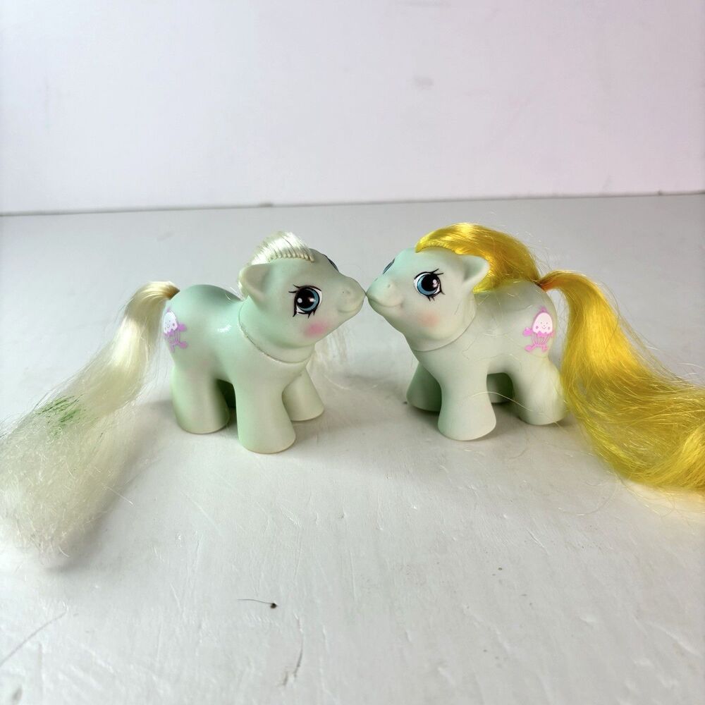 My Little Pony MLP G1 Newborn Twins Jangles and Tangles 1987 Hong Kong